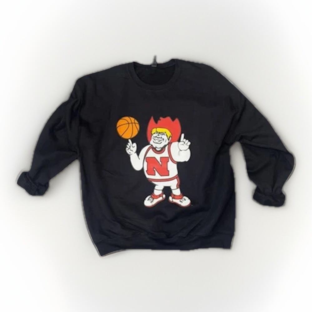 Custom Nebraska basketball crewneck size XL